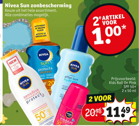 Nivea   zonnebrandolie folder aanbieding bij  Kruidvat - details