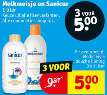 Sanicur   douchegel folder aanbieding bij  Kruidvat - details