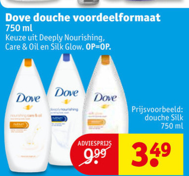 Dove   douchegel folder aanbieding bij  Kruidvat - details