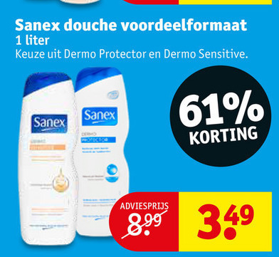 Sanex   douchegel folder aanbieding bij  Kruidvat - details