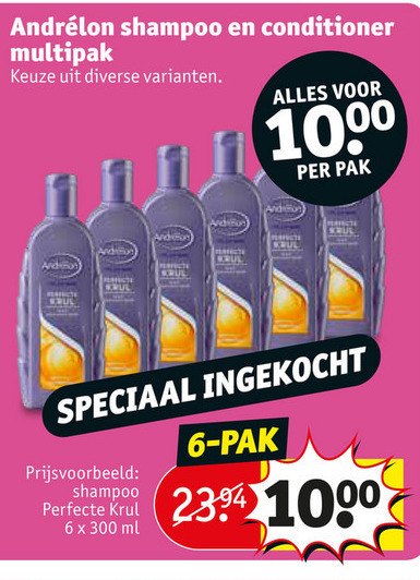 Andrelon   conditioner, shampoo folder aanbieding bij  Kruidvat - details