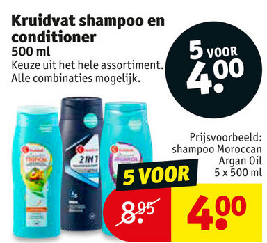 Kruidvat Huismerk   conditioner, shampoo folder aanbieding bij  Kruidvat - details
