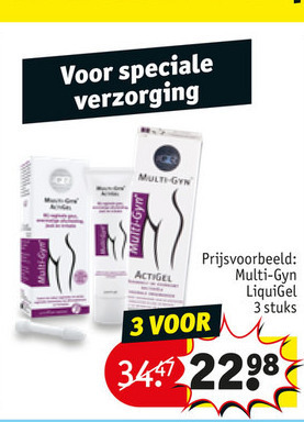 Multi-Gyn   dameshygiene folder aanbieding bij  Kruidvat - details