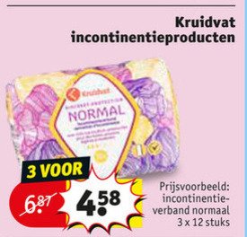 Kruidvat Huismerk   incontinentieverband folder aanbieding bij  Kruidvat - details