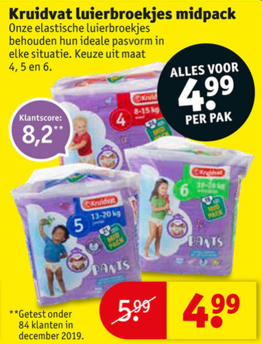 Kruidvat Huismerk   luierbroekjes folder aanbieding bij  Kruidvat - details