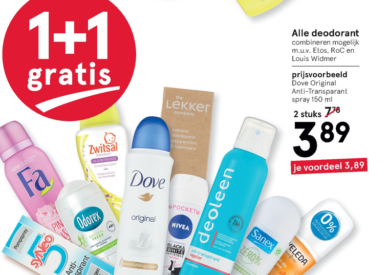 Alle merken   deodorant folder aanbieding bij  Etos - details