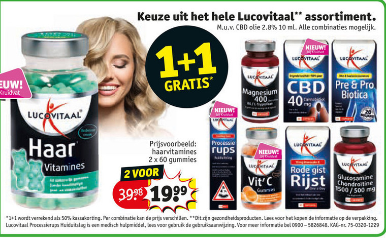 Lucovitaal   voedingssupplement folder aanbieding bij  Kruidvat - details