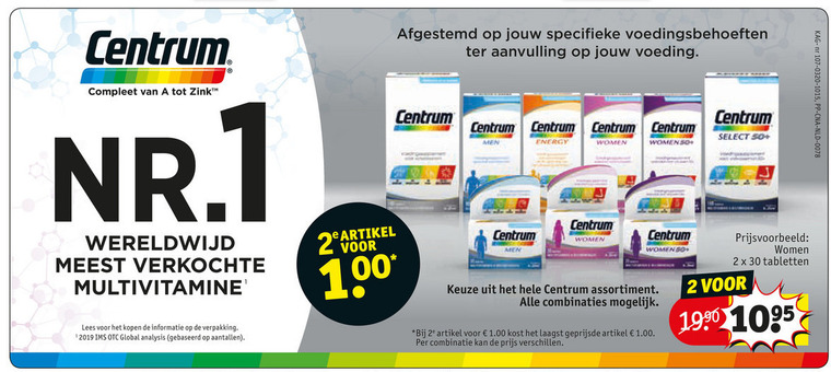 Centrum   multivitaminen folder aanbieding bij  Kruidvat - details