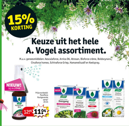 A Vogel   voedingssupplement folder aanbieding bij  Kruidvat - details