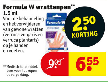 Formule W   wrattenverwijderaar folder aanbieding bij  Kruidvat - details