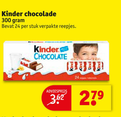 Kinder   chocolade folder aanbieding bij  Kruidvat - details