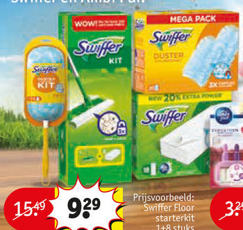 Swiffer   duster, vloerwisdoekjes folder aanbieding bij  Kruidvat - details