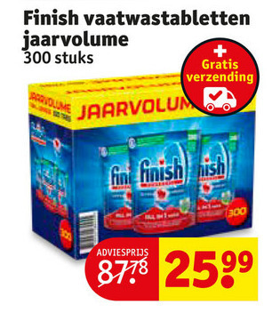 Finish   vaatwasmiddel folder aanbieding bij  Kruidvat - details