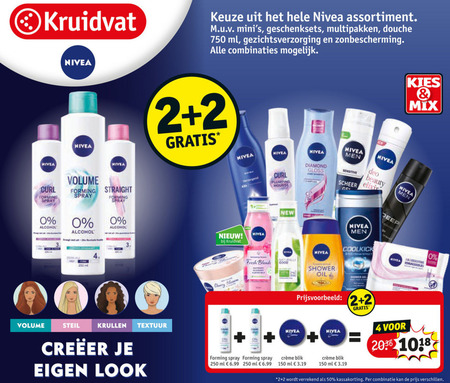 Nivea   deodorant, bodylotion folder aanbieding bij  Kruidvat - details