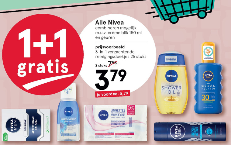 Nivea   deodorant, nachtcreme folder aanbieding bij  Etos - details