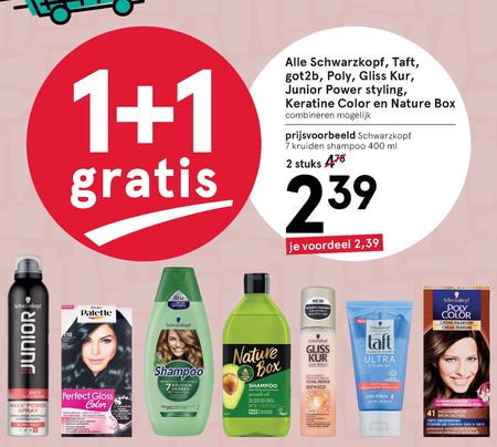 Schwarzkopf   shampoo folder aanbieding bij  Etos - details