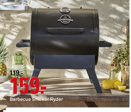 Jamestown   houtskool barbecue folder aanbieding bij  Karwei - details