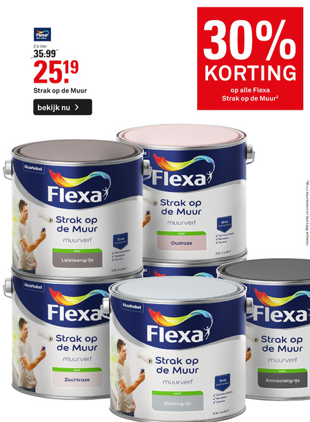 Flexa   muurverf folder aanbieding bij  Karwei - details