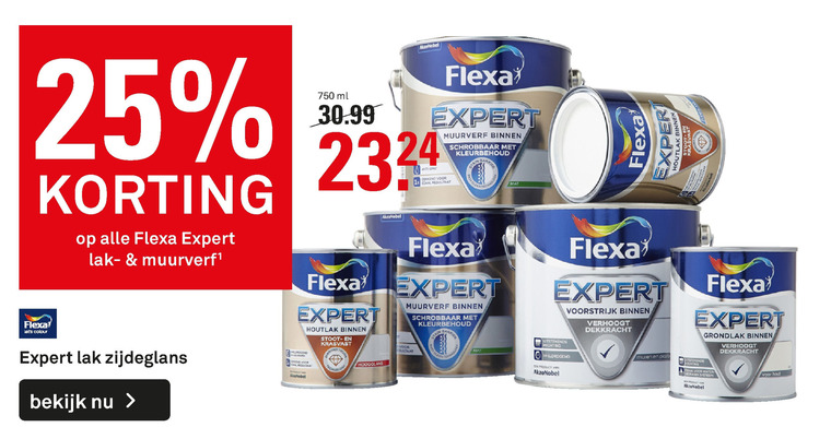 Flexa   muurverf, lak folder aanbieding bij  Karwei - details