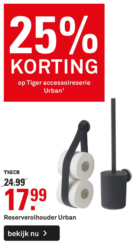 Tiger   toiletrolhouder, haakje folder aanbieding bij  Karwei - details