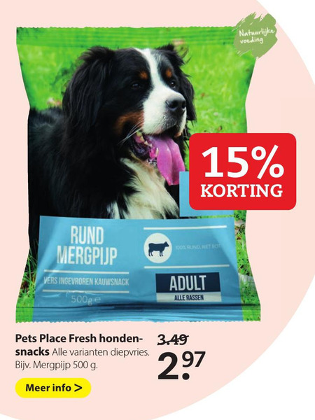 Pets Place Huismerk   hondensnacks folder aanbieding bij  Pets Place - details