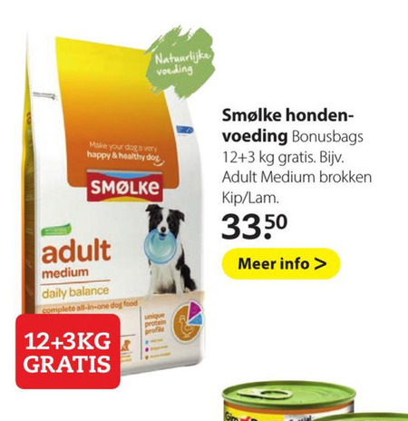 Smolke   hondenvoer folder aanbieding bij  Pets Place - details