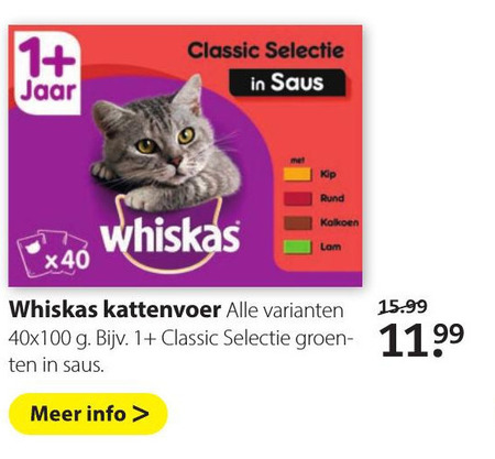 Whiskas   kattenvoer folder aanbieding bij  Pets Place - details