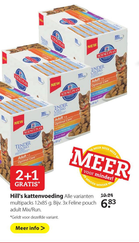 Science Plan   kattenvoer folder aanbieding bij  Pets Place - details