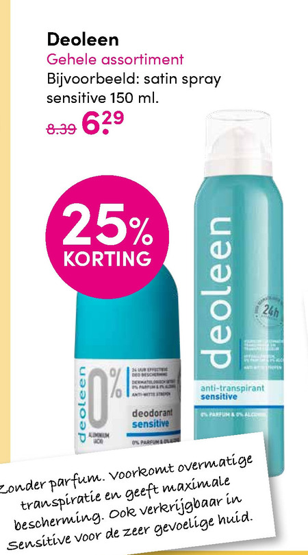 Deoleen   deodorant folder aanbieding bij  DA - details