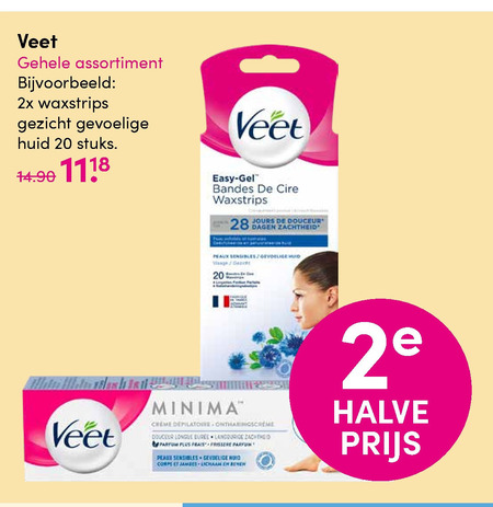 Veet   ontharing, ontharingsstrips folder aanbieding bij  DA - details