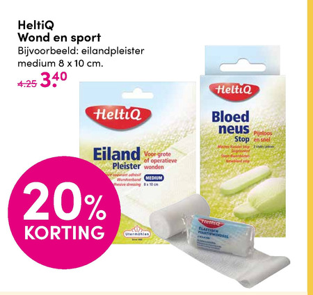 Straat Koe Academie Heltiq pleister, wondverzorging folder aanbieding bij DA - details