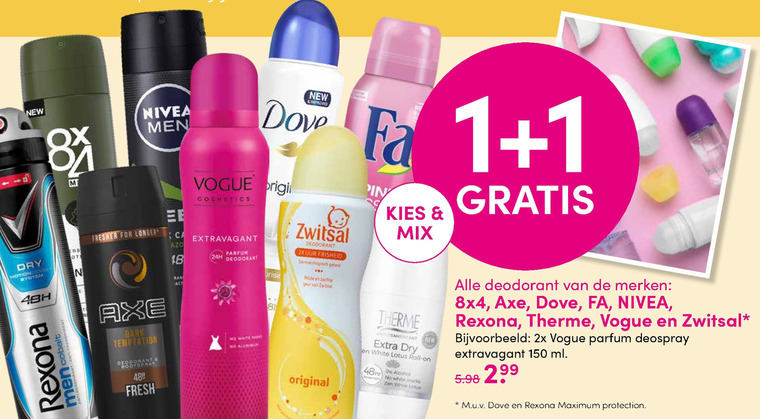 Nivea   deodorant folder aanbieding bij  D.I.O. Drogist - details