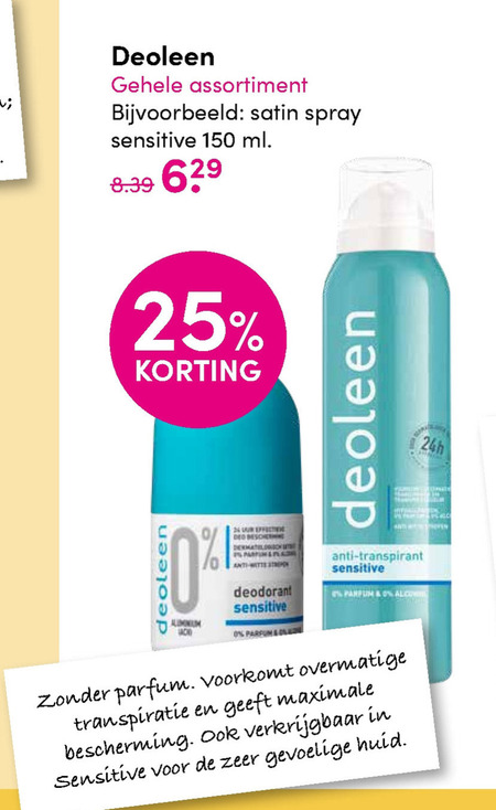 Deoleen   deodorant folder aanbieding bij  D.I.O. Drogist - details