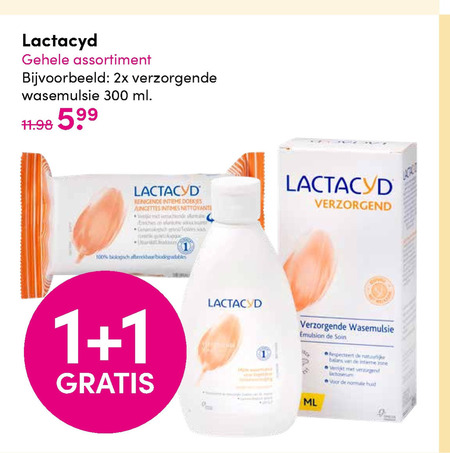 Lactacyd   dameshygiene folder aanbieding bij  D.I.O. Drogist - details