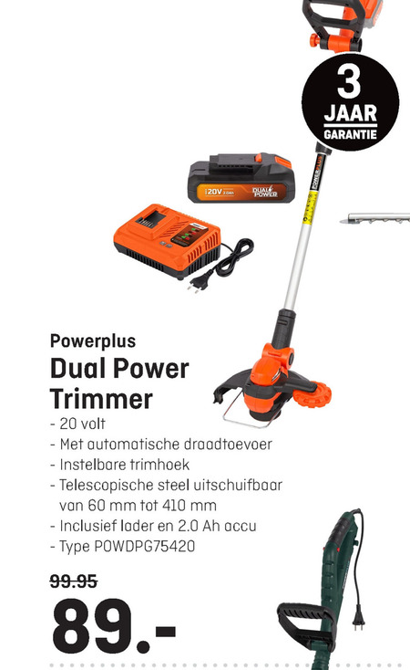 powerplus   strimmer folder aanbieding bij  Multimate - details