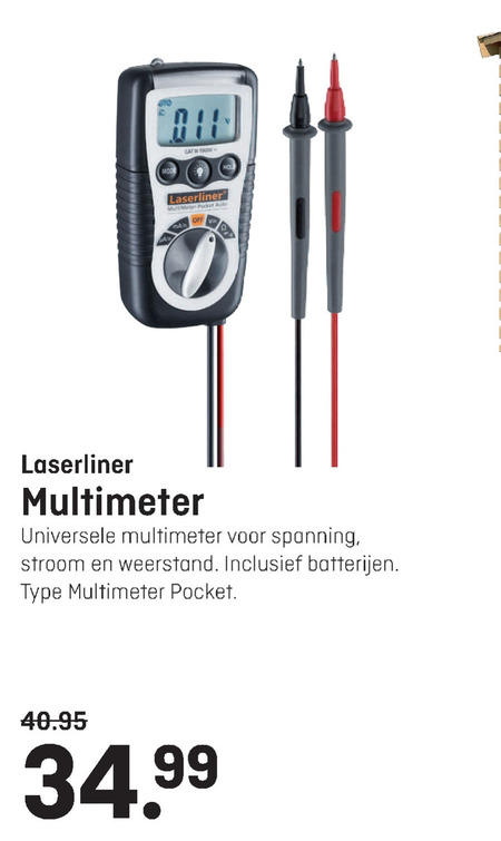 Laserliner   multimeter folder aanbieding bij  Multimate - details