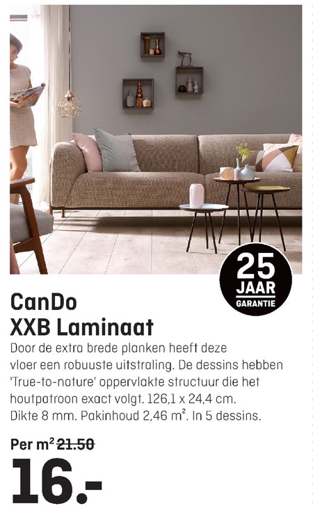 Cando   laminaat folder aanbieding bij  Multimate - details