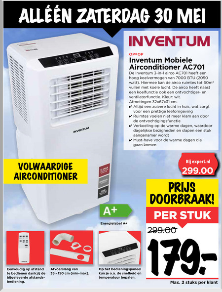 Inventum   airconditioner folder aanbieding bij  Vomar - details