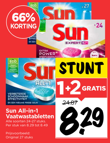 Sun   vaatwasmiddel folder aanbieding bij  Vomar - details