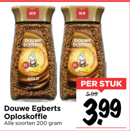 Douwe Egberts   oploskoffie folder aanbieding bij  Vomar - details