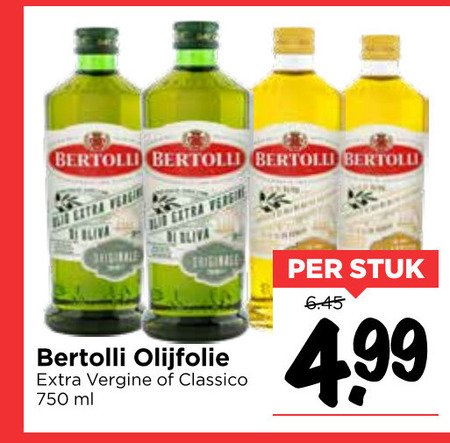 Bertolli   olijfolie folder aanbieding bij  Vomar - details