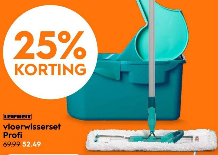 Leifheit   vloerwisser folder aanbieding bij  Blokker - details