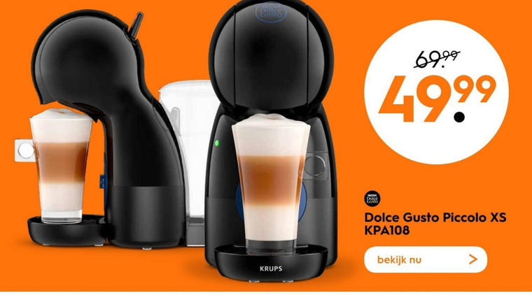 Krups   dolce gusto apparaat folder aanbieding bij  Blokker - details