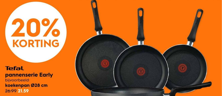 Tefal   koekenpan folder aanbieding bij  Blokker - details