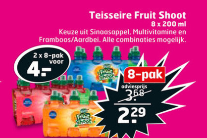 Teisseire   fruitdrank folder aanbieding bij  Trekpleister - details