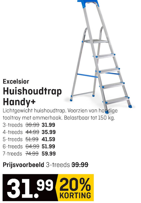 Gevoel Albany Hond Excelsior huishoudtrap folder aanbieding bij Hubo - details