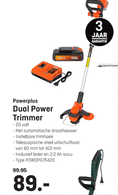 powerplus   strimmer folder aanbieding bij  Hubo - details