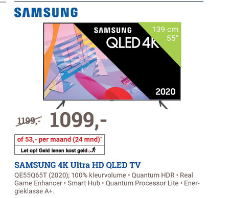 Samsung   4k ultrahd televisies folder aanbieding bij  BCC - details