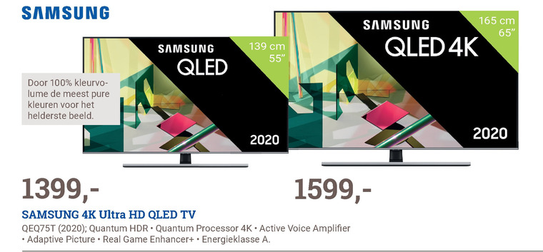 Samsung   4k ultrahd televisies folder aanbieding bij  BCC - details