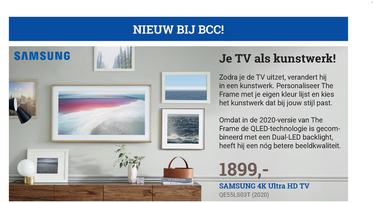 Samsung   4k ultrahd televisies folder aanbieding bij  BCC - details